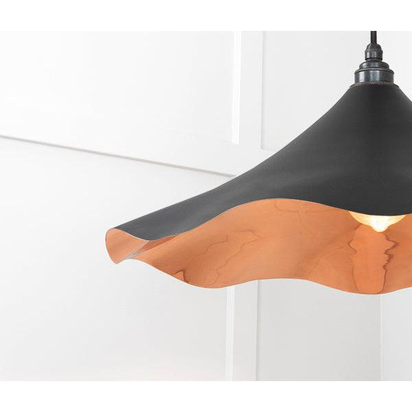 Smooth Copper Flora Pendant in Elan Black | From The Anvil-Ceiling Pendants-Yester Home