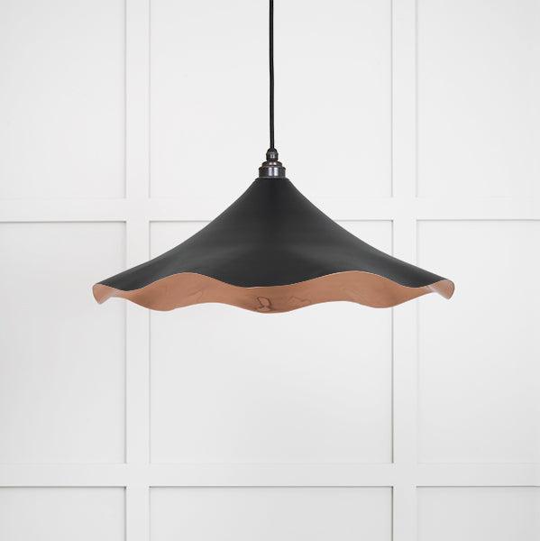 Smooth Copper Flora Pendant in Elan Black | From The Anvil-Ceiling Pendants-Yester Home