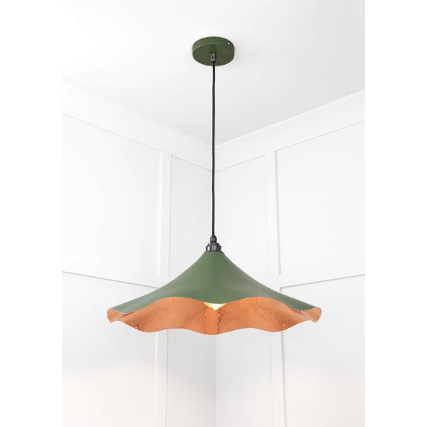 Smooth Copper Flora Pendant in Heath | From The Anvil-Ceiling Pendants-Yester Home