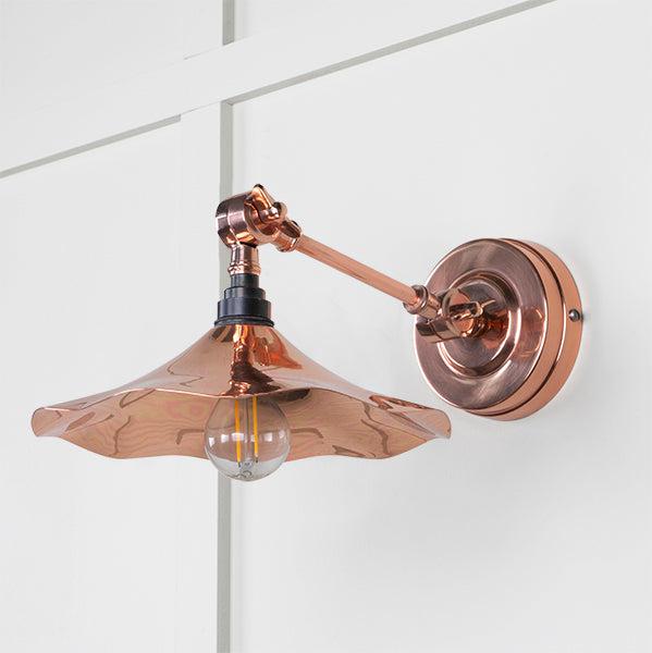 Smooth Copper Flora Wall Light | From The Anvil-Wall Lights-Yester Home