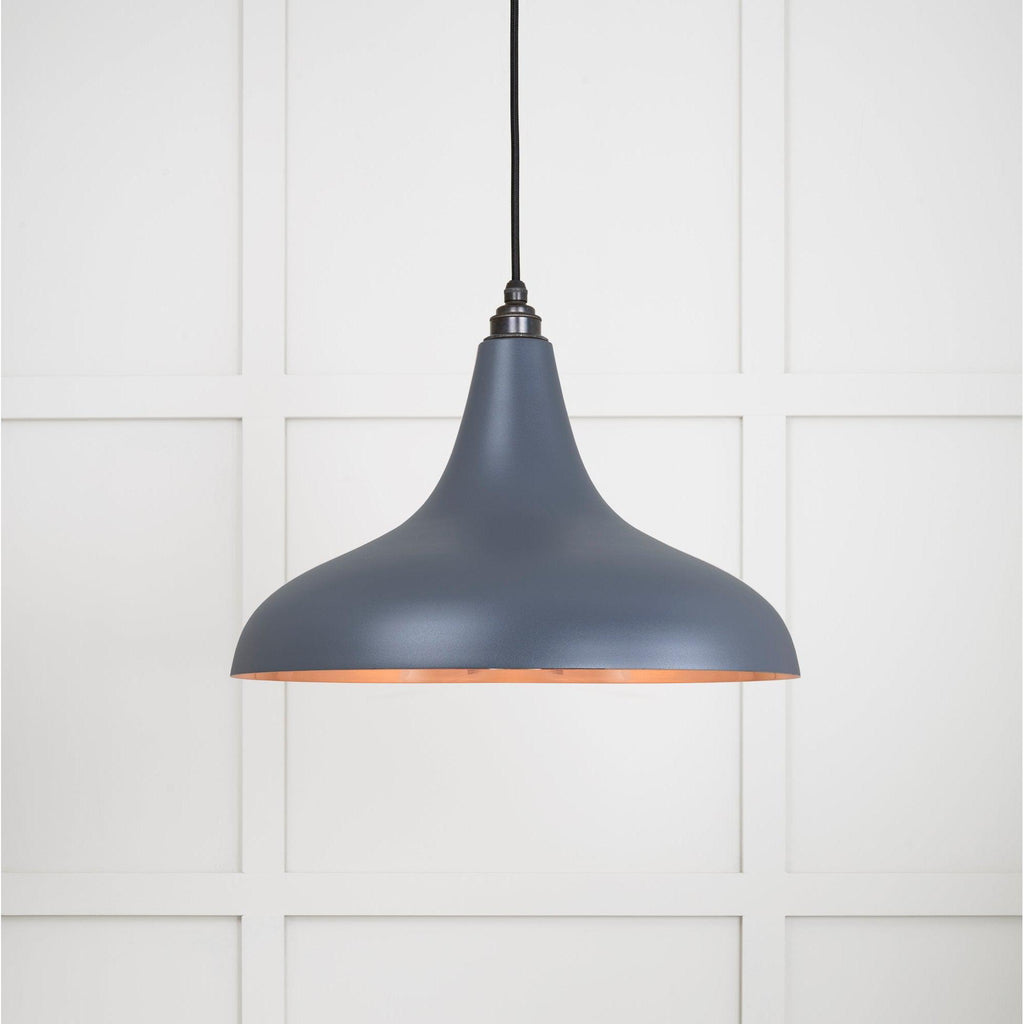 Smooth Copper Frankley Pendant in Slate | From The Anvil-Ceiling Pendants-Yester Home