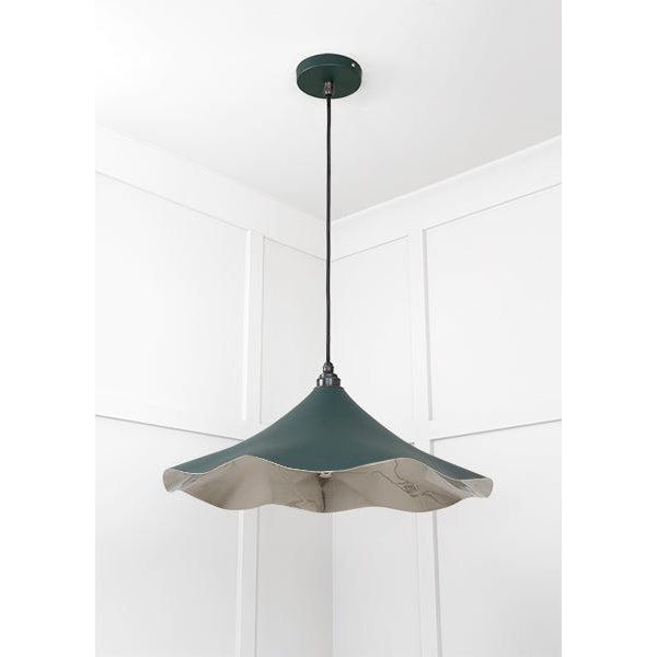 Smooth Nickel Flora Pendant in Dingle | From The Anvil-Ceiling Pendants-Yester Home