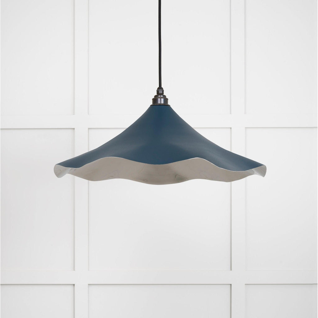 Smooth Nickel Flora Pendant in Dusk | From The Anvil-Ceiling Pendants-Yester Home