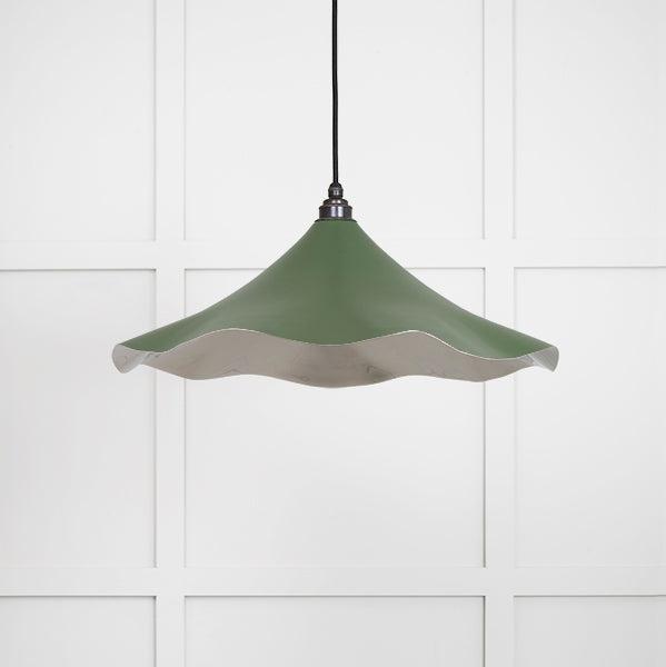 Smooth Nickel Flora Pendant in Heath | From The Anvil-Ceiling Pendants-Yester Home