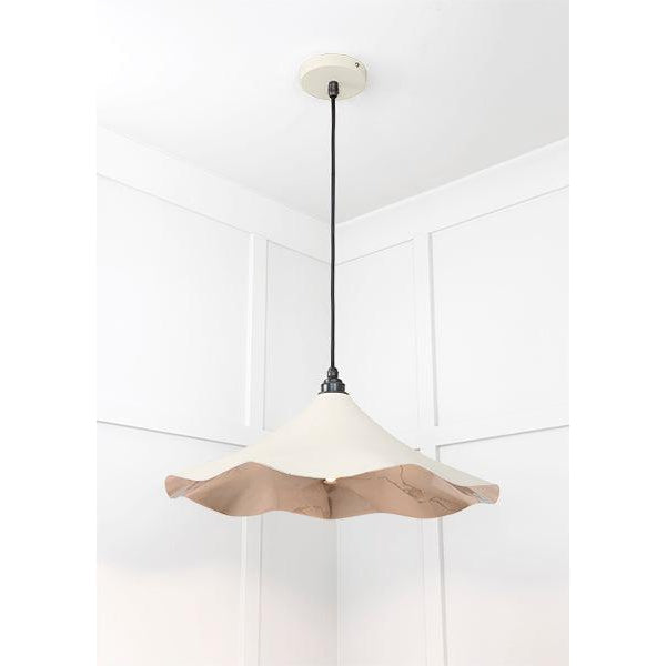 Smooth Nickel Flora Pendant in Teasel | From The Anvil-Ceiling Pendants-Yester Home