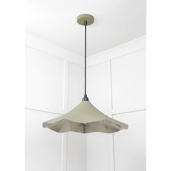 Smooth Nickel Flora Pendant in Tump | From The Anvil-Ceiling Pendants-Yester Home