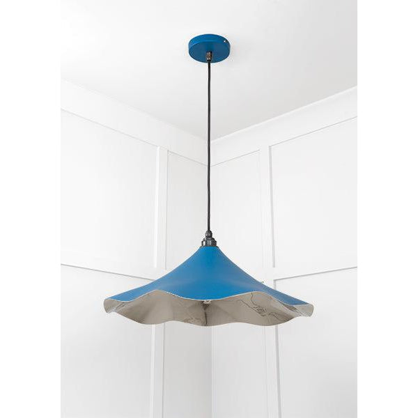 Smooth Nickel Flora Pendant in Upstream | From The Anvil-Ceiling Pendants-Yester Home