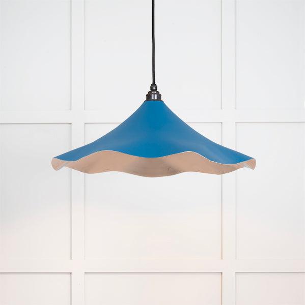 Smooth Nickel Flora Pendant in Upstream | From The Anvil-Ceiling Pendants-Yester Home