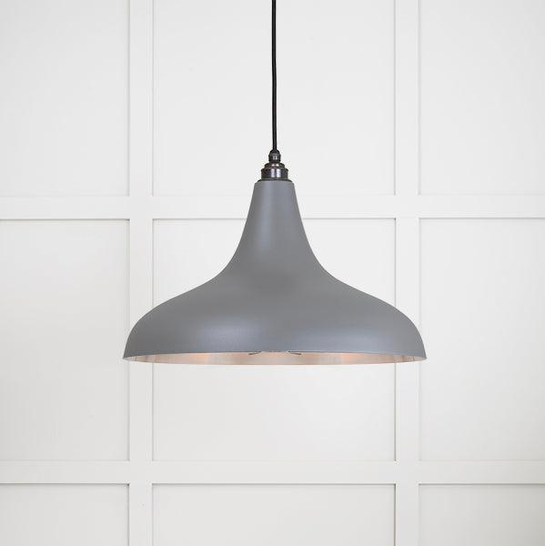 Smooth Nickel Frankley Pendant in Bluff | From The Anvil-Ceiling Pendants-Yester Home