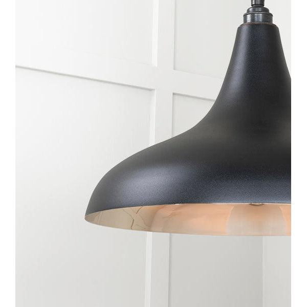 Smooth Nickel Frankley Pendant in Elan Black | From The Anvil-Ceiling Pendants-Yester Home