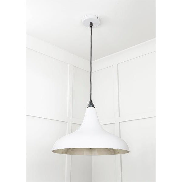 Smooth Nickel Frankley Pendant in Flock | From The Anvil-Ceiling Pendants-Yester Home