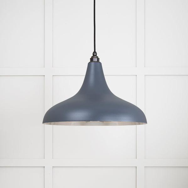 Smooth Nickel Frankley Pendant in Slate | From The Anvil-Ceiling Pendants-Yester Home