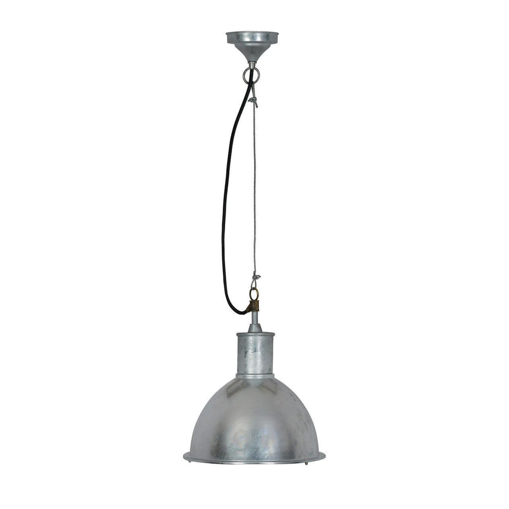 St Ives Bay Outdoor Pendant Light - Galvanised Steel-Pendant Lights-Yester Home