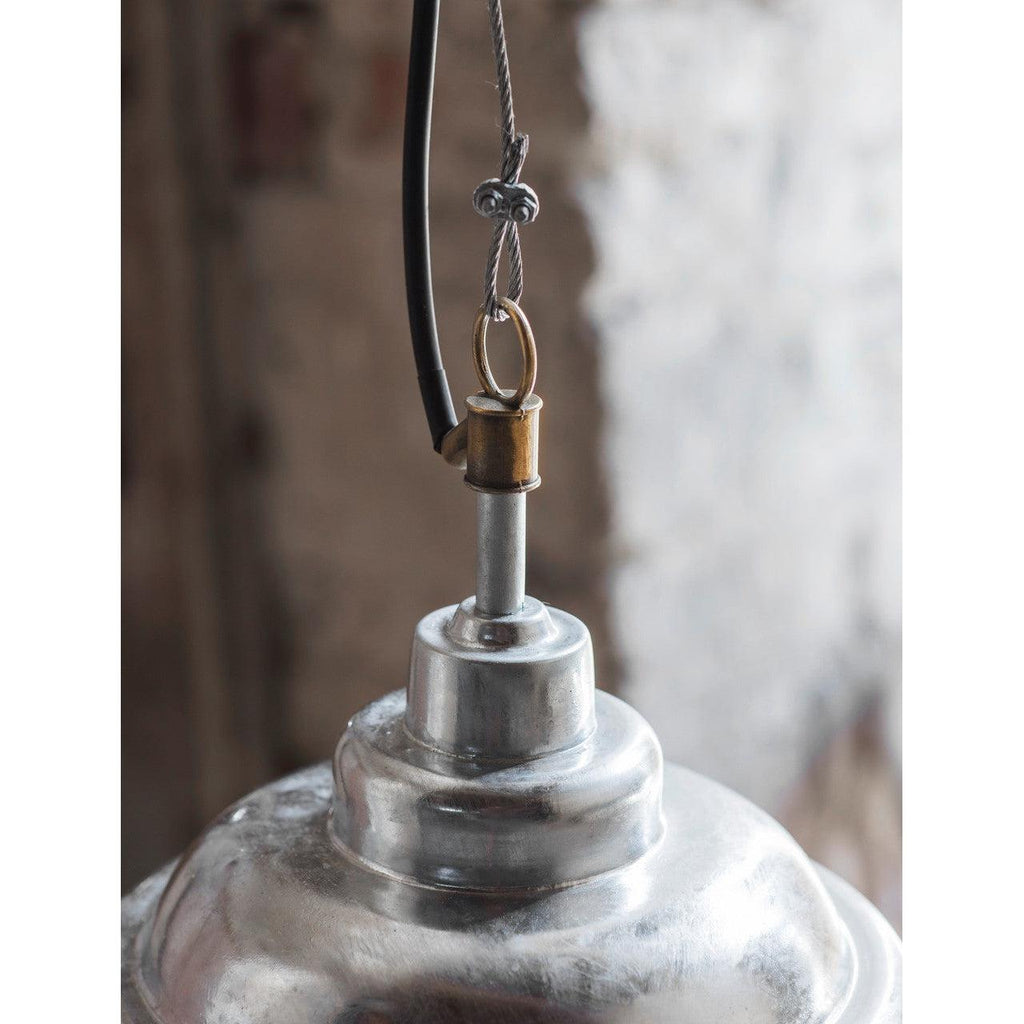 St Ives Mariner Outdoor Pendant Light - Galvanised Steel-Pendant Lights-Yester Home