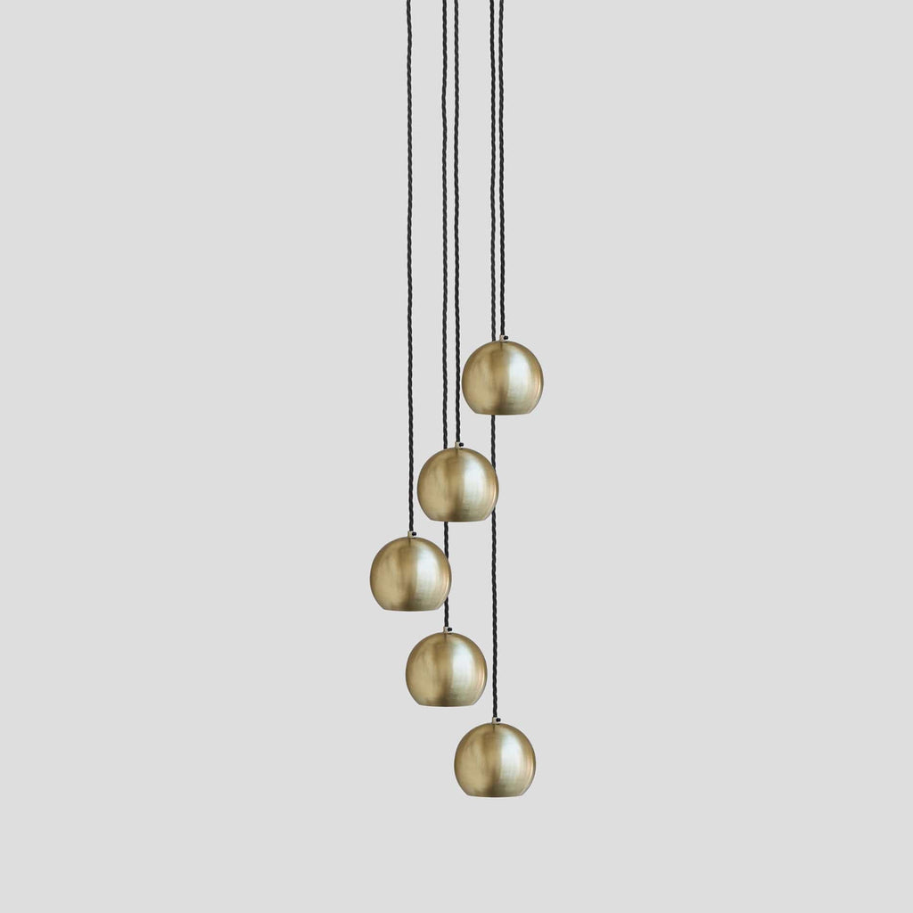 The Globe Collection Pendant - Brass-Ceiling Lights-Yester Home