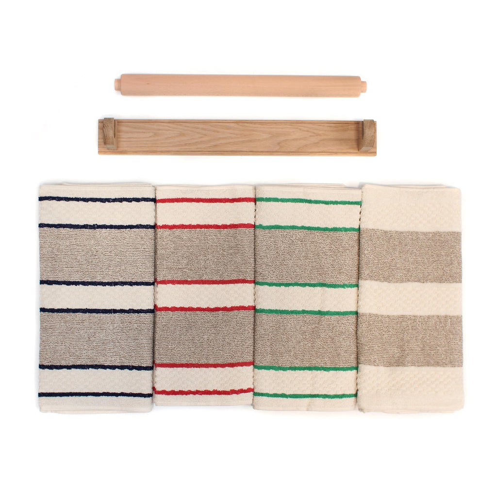 Oak Roller Towel Rail-Kitchen Accessories-Yester Home