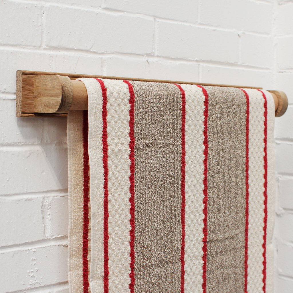 Oak Roller Towel Rail-Kitchen Accessories-Yester Home