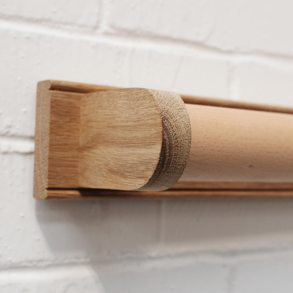 Oak Roller Towel Rail-Kitchen Accessories-Yester Home