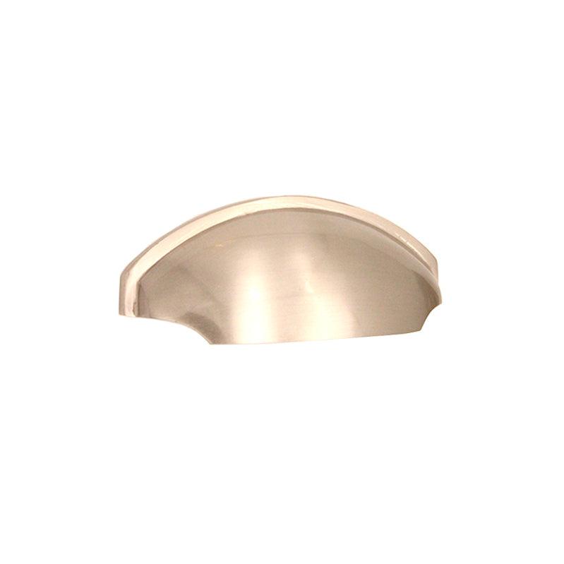 Tulip Cup Drawer Pull Satin Nickel-Cupboard Pulls-Yester Home