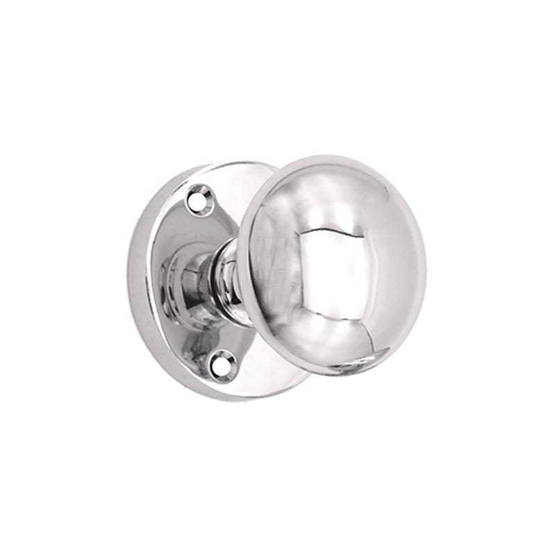 Victorian Door Knob Polished Chrome-Mortice Door Knobs-Yester Home