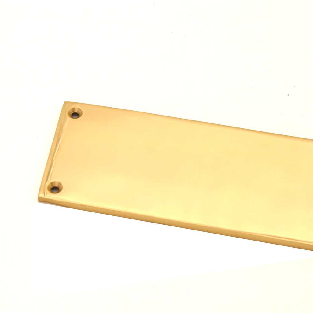 Victorian Finger Plate 275mm Polished Brass-Finger Plates & Letter Plates-Yester Home