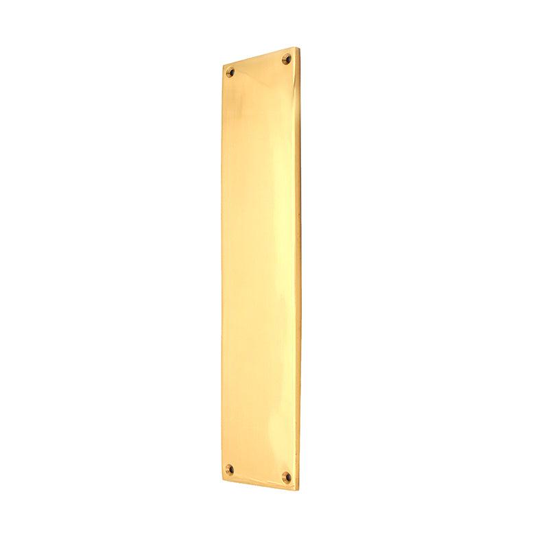 Victorian Finger Plate 275mm Polished Brass-Finger Plates & Letter Plates-Yester Home