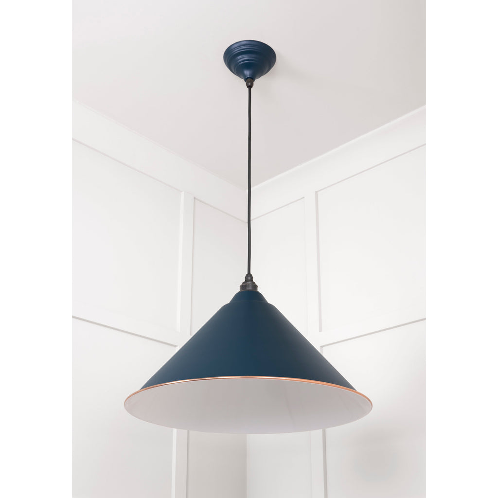 White Gloss Hockley Pendant in Dusk | From The Anvil-Hockley-Yester Home