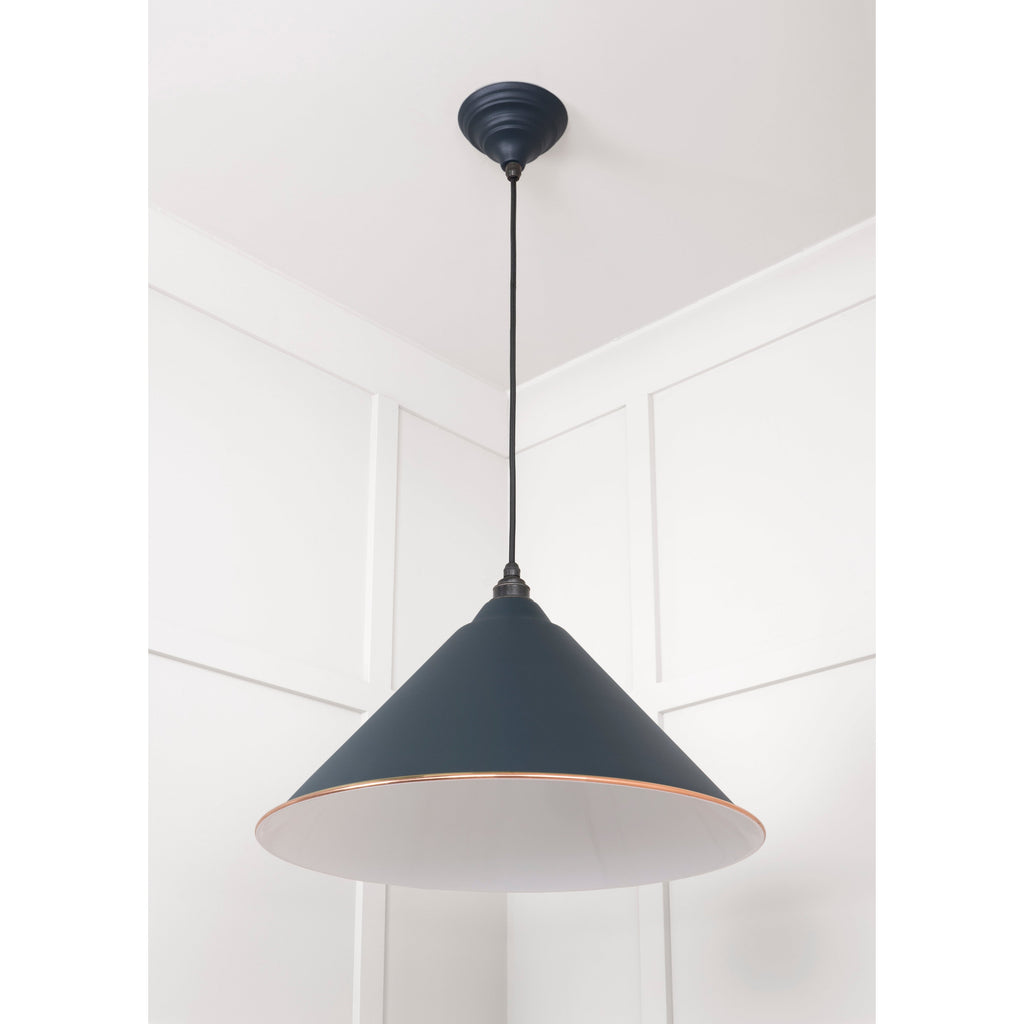 White Gloss Hockley Pendant in Soot | From The Anvil-Hockley-Yester Home