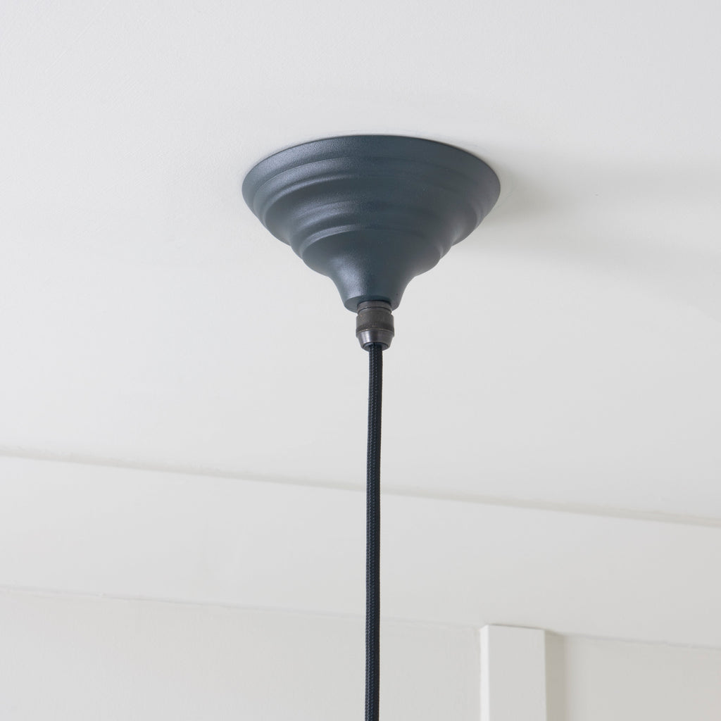 White Gloss Hockley Pendant in Soot | From The Anvil-Hockley-Yester Home