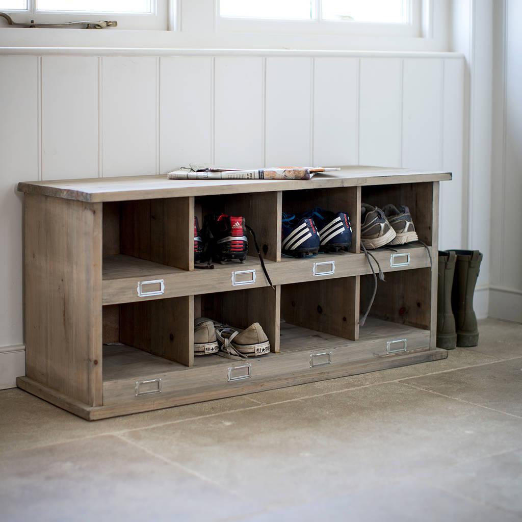 Wooden Chedworth Shoe Locker-Storage-Yester Home